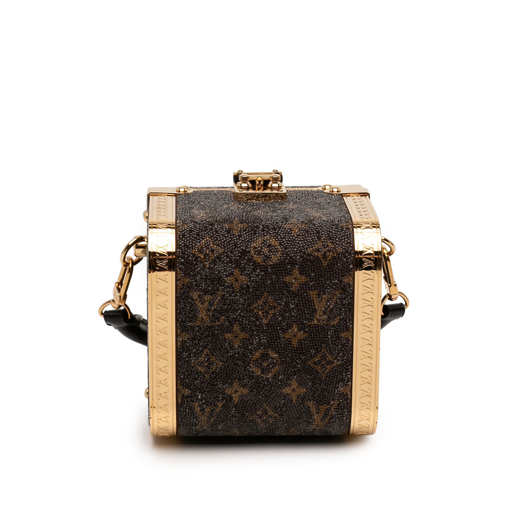 Pre-Loved Louis Vuitton Sea Treasure Monogram Satin Treasure Box Satchel - Picture 3 of 7
